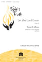 Let the Lord Enter SATB choral sheet music cover